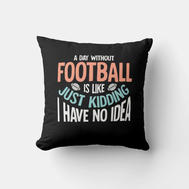 Almofada Um dia sem futebol sem ideia (Frente)