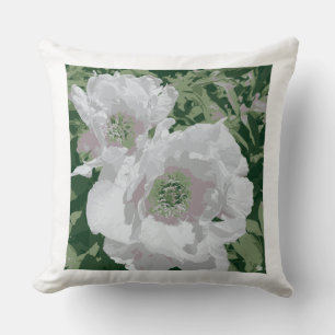 Almofada Um grande pedreiro branco no travesseiro decorativ
