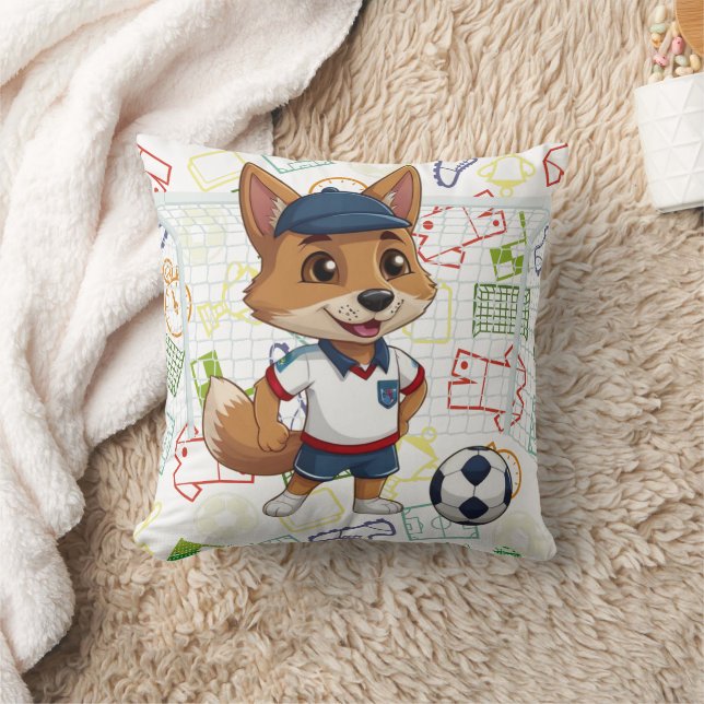 Almofada Um Impressão de Cayote de Futebol (Cobertor)