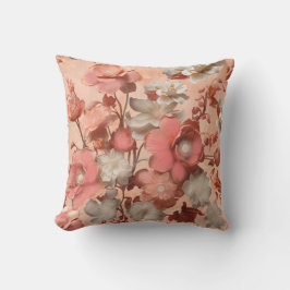 Almofada Um matiz suave, cor de laranja rosado chamado Peac