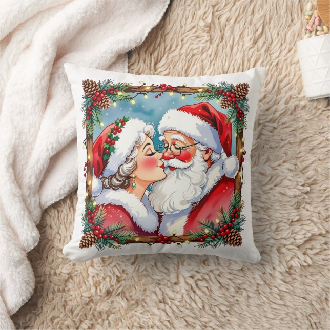 Almofada Um Natal Doce e Antigo | Papai e Mamãe Noel (Cobertor)