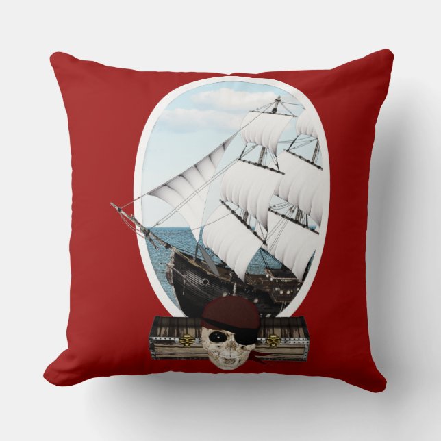 Almofada Um navio pirata (Frente)