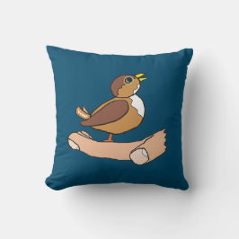 Almofada Um Pássaro Na Mão