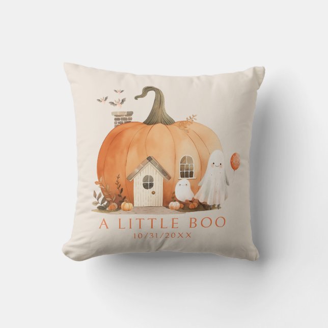 Almofada Um Pequeno Presente de Chá de fraldas Boo (Frente)