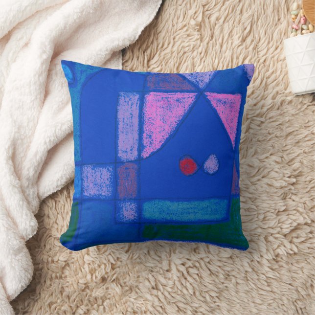 Almofada Um pequeno quarto em Veneza por Paul Klee, Abstrat (Cobertor)