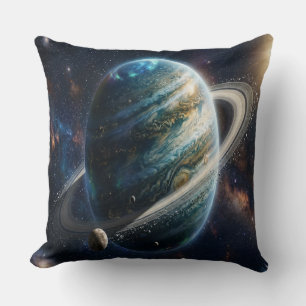 Almofada Um Planeta Misterioso com Anéis