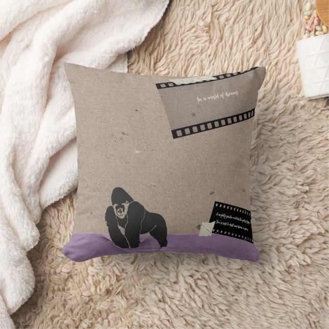 Almofada Um poderoso cobrir de gorila (Cobertor)