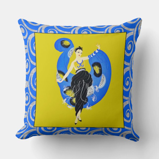 Almofada "Um Sonho" Cushion. No estilo do ERTE (Frente)