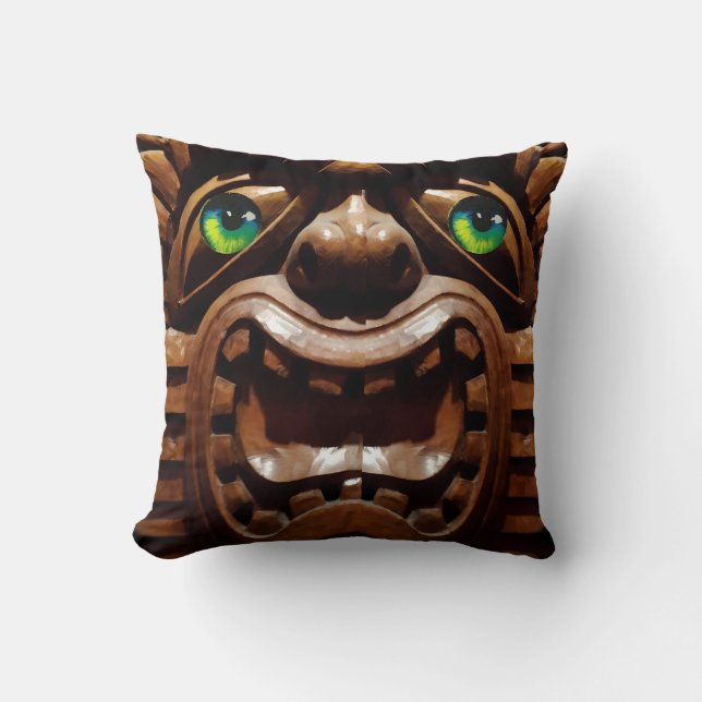 Almofada Um Tiki Terraced - Ken Gage Art (Frente)