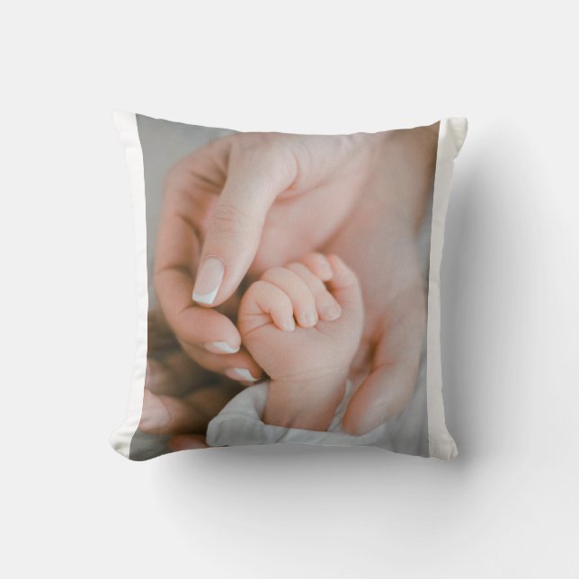 Almofada Um Toque de Mãe, Uma Vida de Amor (Frente)