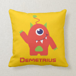 Almofada Um travesseiro alaranjado & amarelo estrangeiro