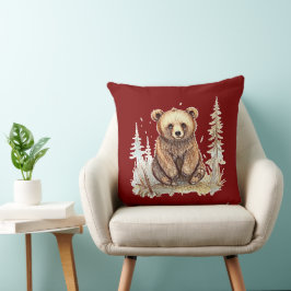 Almofada Um ursinho bonitinho - design de ilustração artíst
