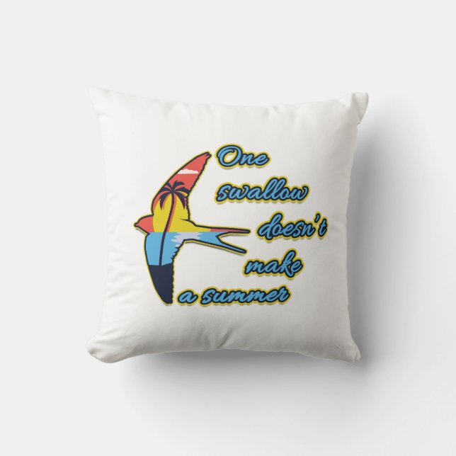 Almofada Uma andorinha não faz um verão (Frente)