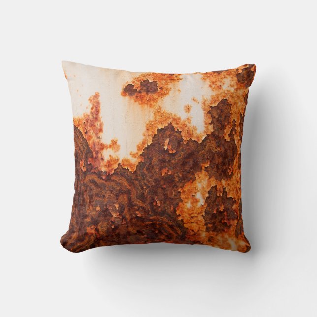 Almofada Uma antiga corrosão superficial de manchas enferru (Frente)
