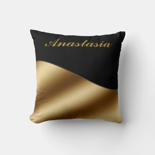 Almofada Uma cereja rosa doce floresce com seu nome jogando (Frente)