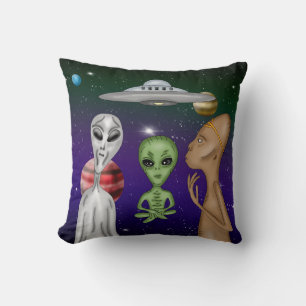 Almofada Uma Cinza, Pequeno Verde, Alienígena Anunnaki