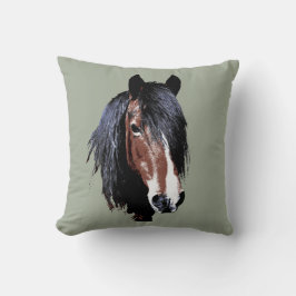 Almofada Uma égua da baía de galês