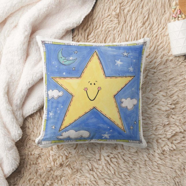 Almofada Uma Estrela Sorridente (Cobertor)