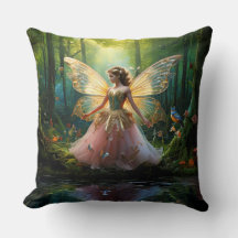 Uma fada mágica na floresta