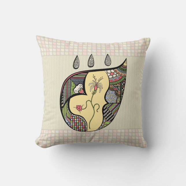 Almofada Uma flor dentro do Travesseiro (Frente)