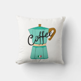 Almofada Uma moka de café italiana