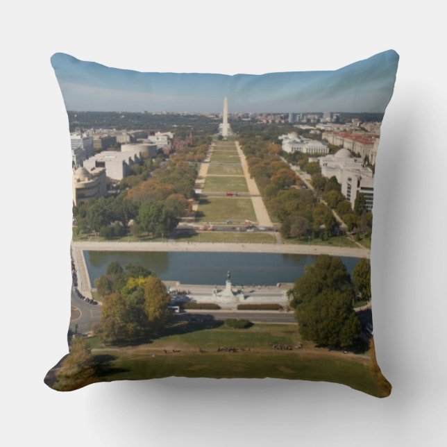 Almofada Uma opinião da paisagem do Washington DC (Frente)