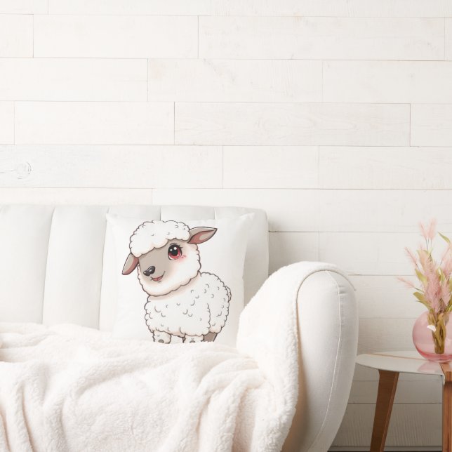 Almofada Uma Ovelha Adorável Do Estilo De Cartoon (Sofá)