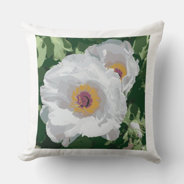 Almofada Uma pénia branca brilhante no travesseiro decorati (Frente)