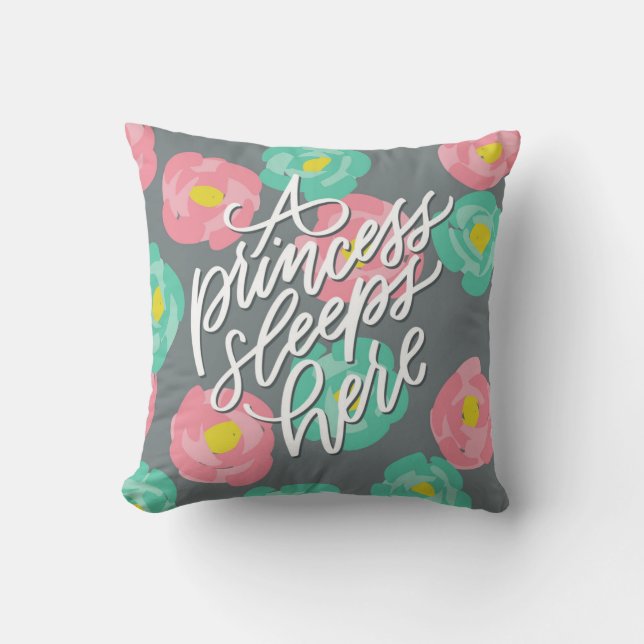 Almofada Uma princesa Sono Aqui (Frente)