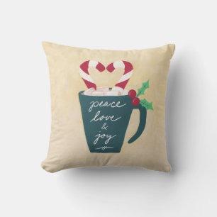 Almofada Uma Taça de Paz, Amor e Alegria