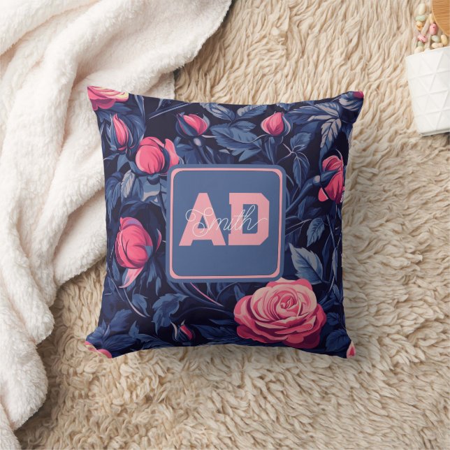Almofada Única de Recordação com Rosa Inicial (Cobertor)