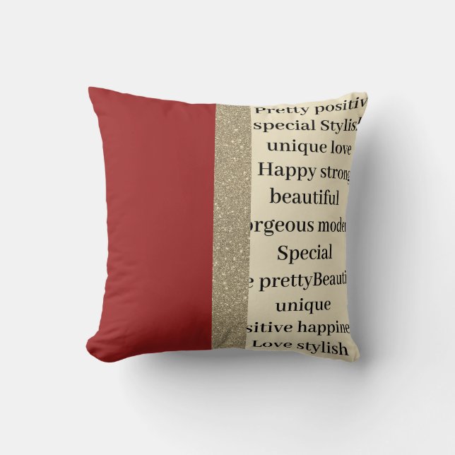 almofada única e na moda (Frente)