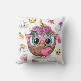 Almofada Unicórnio Adorável Coruja