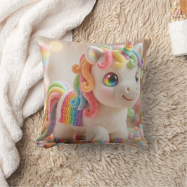 Almofada Unicórnio de Marshmallow e Sonho de Doce Pastel
