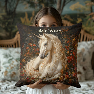Almofada Unicórnio Floral Vintage Prado Conto de Fadas Capr