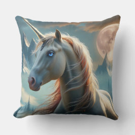 Almofada Unicórnio Místico em Montanhas Encantadas