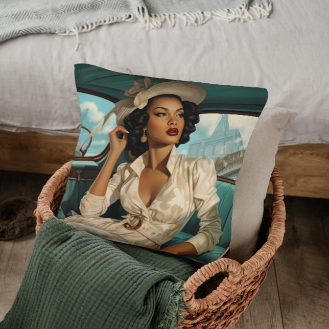 Almofada Unidade Costeira de Vintage, sofisticação à beira- (Criador carregado)