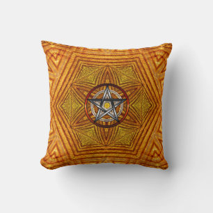 Almofada Unidade ouro: Cushion Pentágono geométrico / Trave