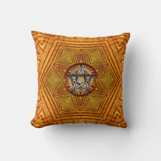 Almofada Unidade ouro: Cushion Pentágono geométrico / Trave