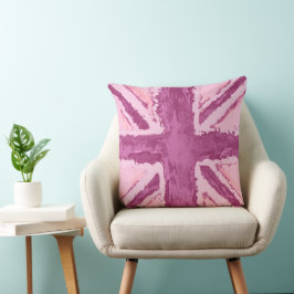 Almofada Union Jack Painted Art Plum UK