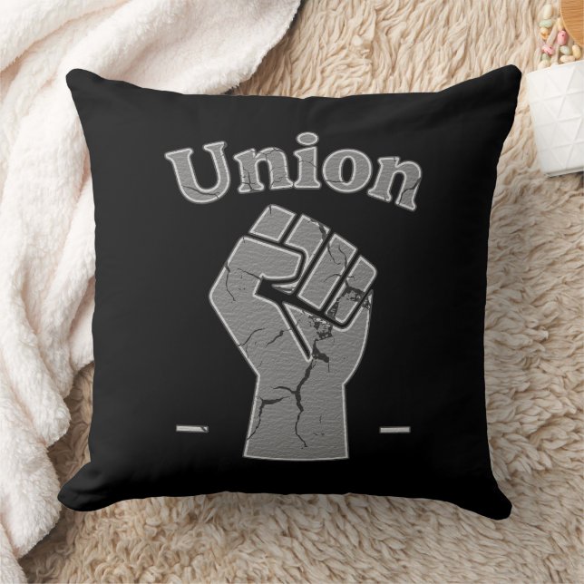Almofada Union Strong Worker Fist Minimal Design (Cobertor)
