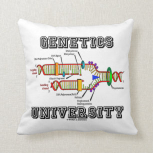 Almofada Universidade da genética (humor da réplica do AD