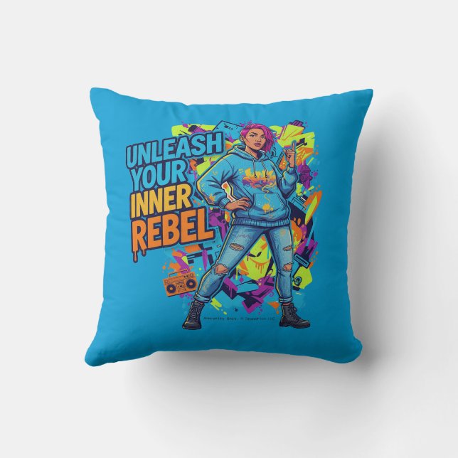 Almofada Unleash Your Inner Rebel -  (Verso)