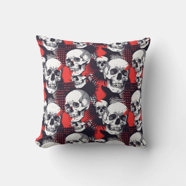 Almofada Urban Art Skull Pillow Design A40 (Frente)