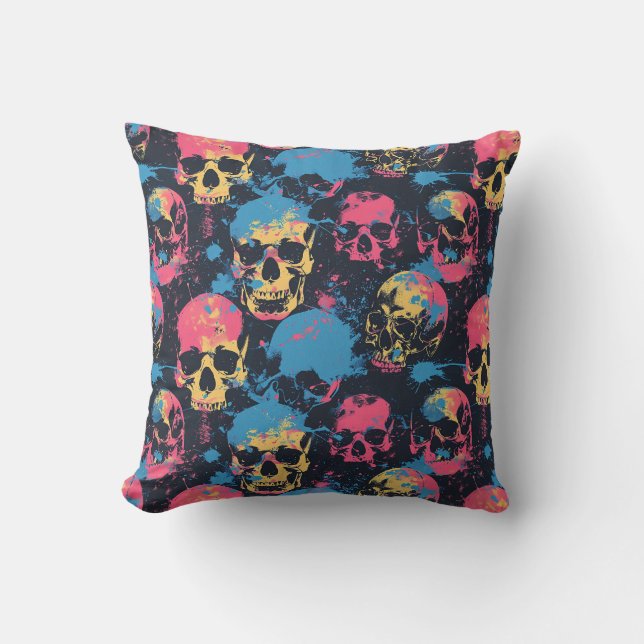 Almofada Urban Art Skull Pillow Design A46 (Frente)