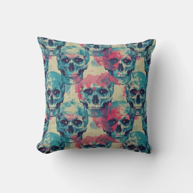 Almofada Urban Art Skull Pillow Design A97 (Frente)