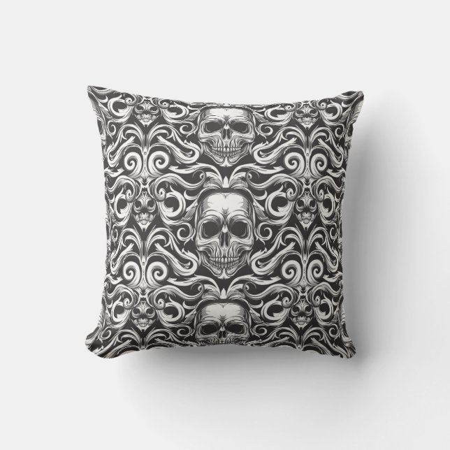 Almofada Urban Art Skull Pillow Design, Cojín B29 (Frente)