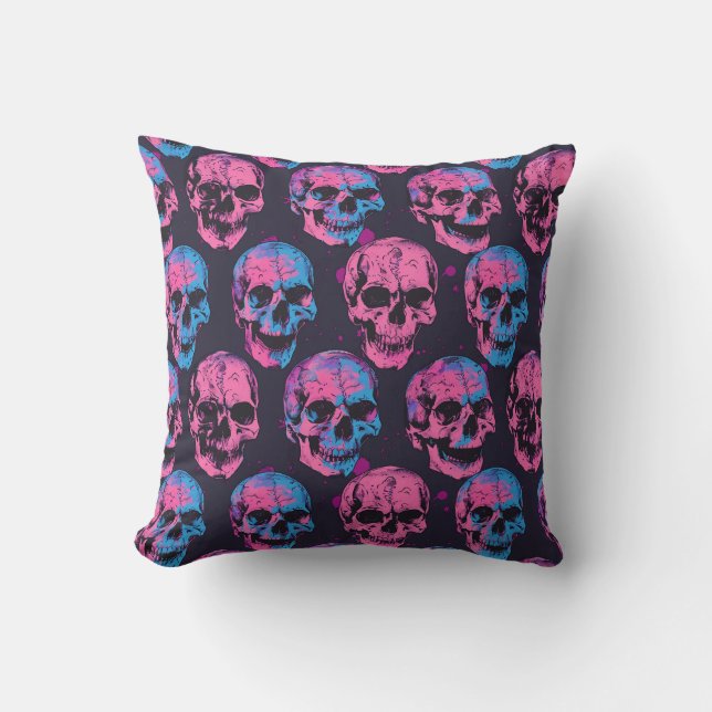 Almofada Urban Art Skull Pillow Design, Cojín B52 (Frente)