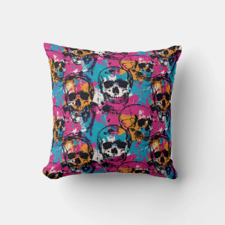 Almofada Urban Art Skull Pillow Design, Cojín B64