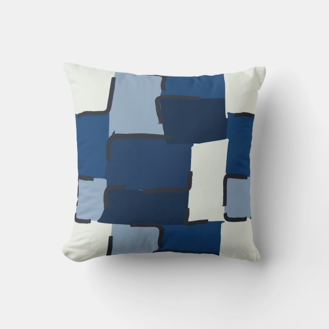 Almofada Urban Geo | Cobalt Cool | Hero Pattern (Frente)